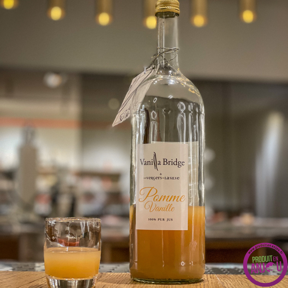 Jus Pomme Vanille Pur jus de Pomme pressée à la gousse de vanille