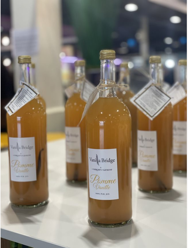 Jus de pomme vanille DEGUSTATION Jus de pomme vanille DEGUSTATION