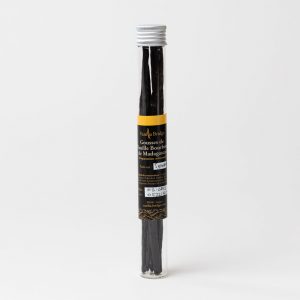 5 Gousses de vanille de Madagascar Noire Gourmet Tube 16-18cm