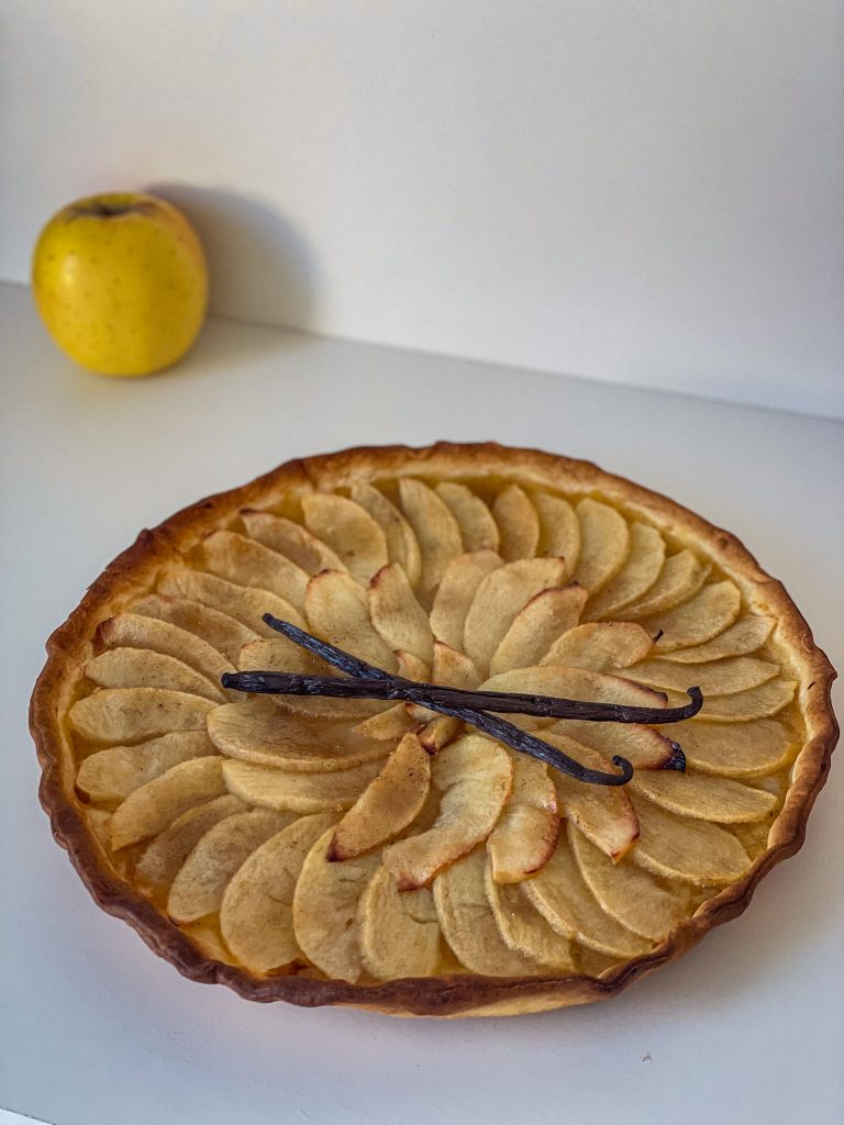 Tarte aux pommes vanille 