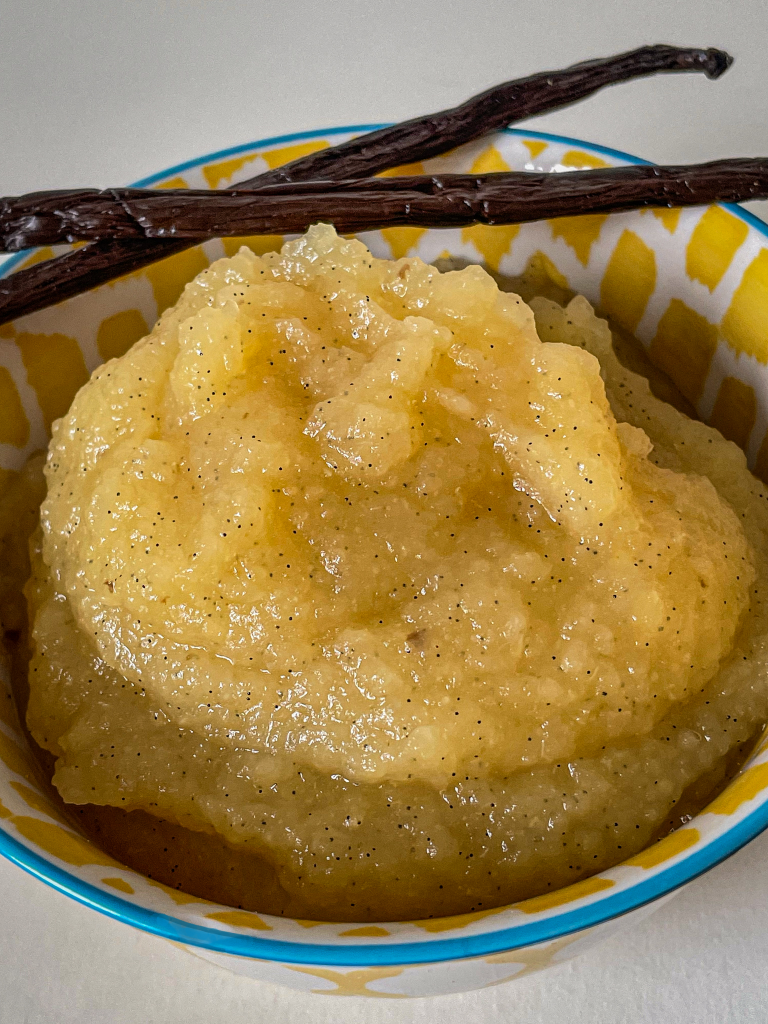 Compote de pommes vanille